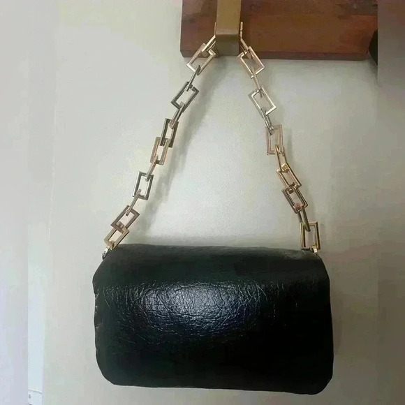 Simon Puffy Faux Leather Shoulder Bag - Picture 5 of 8